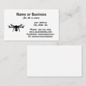 ドローンのシルエット 名刺 (正面/裏面)