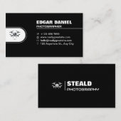 ドローンの名刺ブラックカラー 名刺 (正面/裏面)