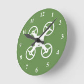 ドローンの壁時計 ラウンド壁時計 (傾斜)