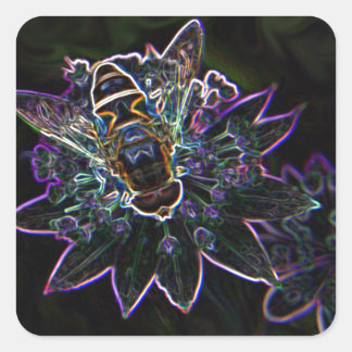 ドローンの花の輝き スクエアシール