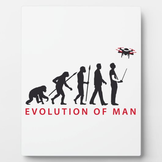 ドローンをコントロールする人間の進化 フォトプラーク (正面)