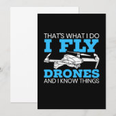 ドローンを飛ばす 招待状 (正面/裏面)