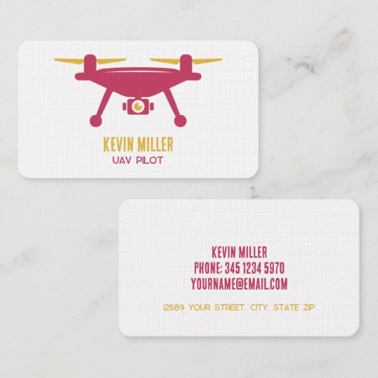 ドローンサービス 名刺 (正面/裏面)