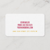 ドローンサービス 名刺 (裏面)