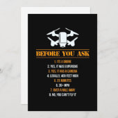 ドローンパイロットになる前に 招待状 (正面/裏面)