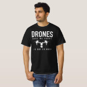 ドローンパイロットシャツ – 頼前- Quadcopter Tシャツ (正面フル)