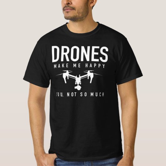 ドローンパイロットシャツ – 頼前- Quadcopter Tシャツ (正面)