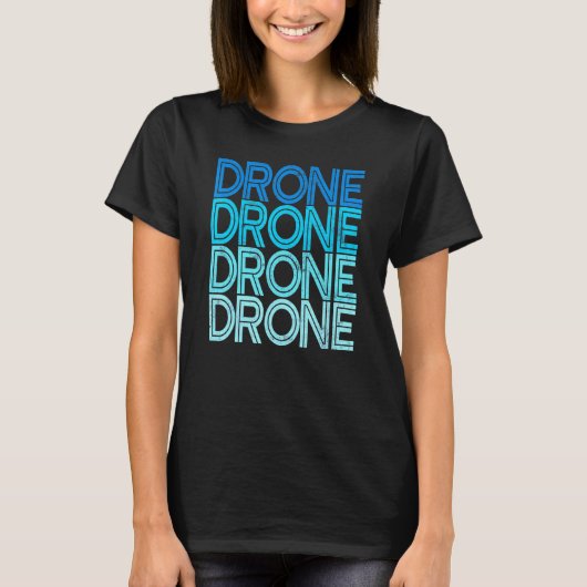 ドローンパイロットレトロヴィンテージ Tシャツ (正面)