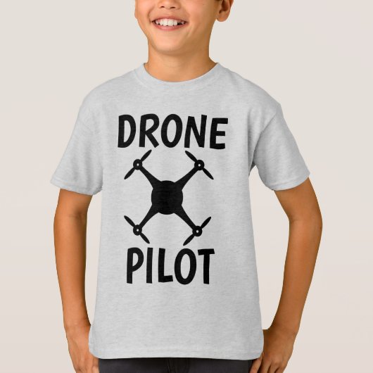 ドローンパイロット キッズTシャツ Tシャツ (正面)
