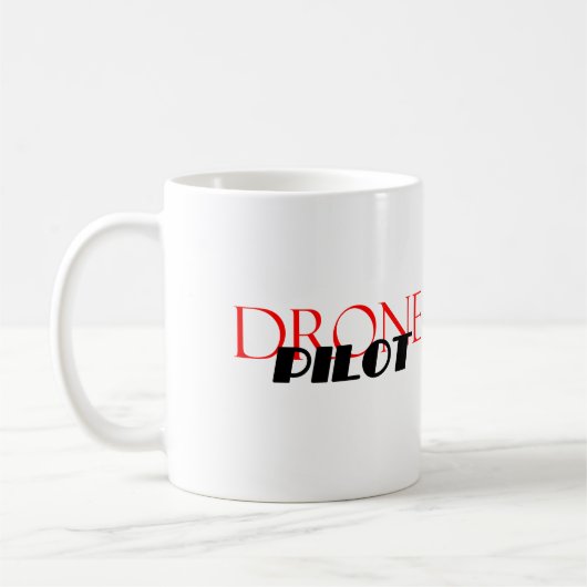 ドローンパイロット コーヒーマグカップ (左)