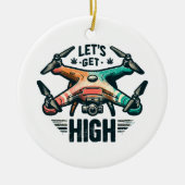 ドローンパイロット セラミックオーナメント (正面)