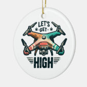 ドローンパイロット セラミックオーナメント (左)