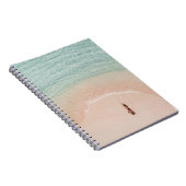 ドローンビュー、ピンクのビーチ休暇。 ノートブック (右側)