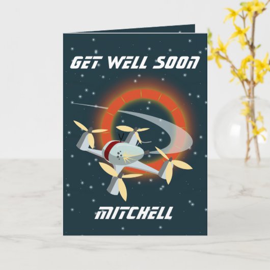 ドローンレース カード (黄色い花)