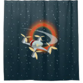 ドローンレース シャワーカーテン (正面)