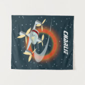 ドローンレース タペストリー (正面(横))