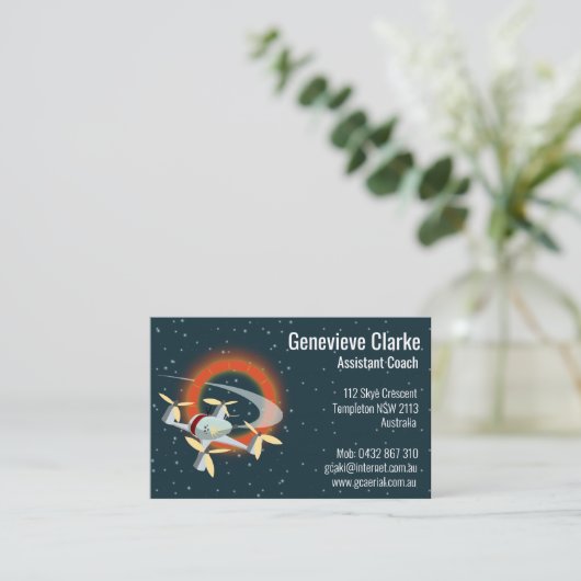 ドローンレース 名刺 (スタンド正面)