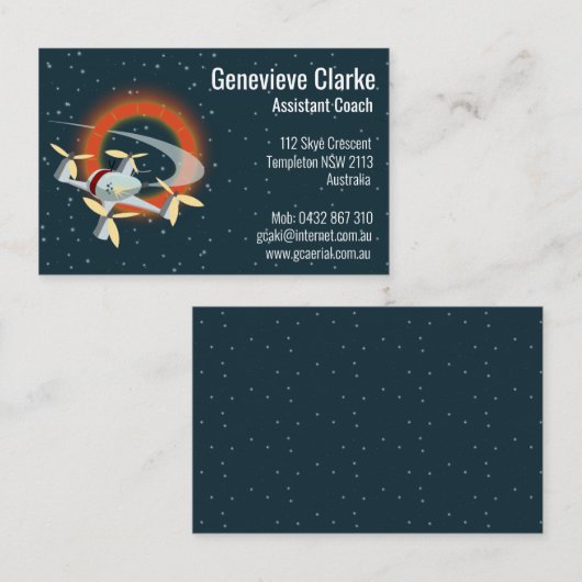 ドローンレース 名刺 (正面/裏面)