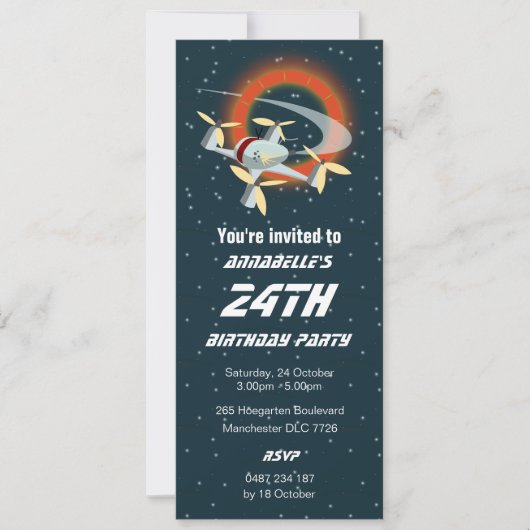 ドローンレース 招待状 (正面)