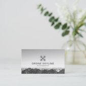 ドローン写真スカイライン航空写真家 名刺 (スタンド正面)