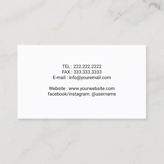 ドローン写真家の航空写真 名刺 (裏面)