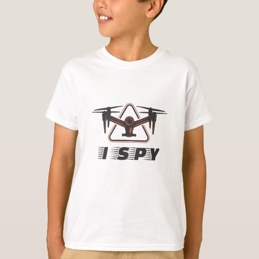 ドローン好きのパイロットを探す Tシャツ (正面)