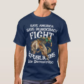ドローン戦争 DHS CBP ICE TSA DOJ FEMA 政府 TSA 性病 Tシャツ (正面)
