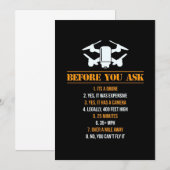 ドローン操縦士になる前に 招待状 (正面/裏面)