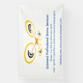 ドローン検査・調査・ビデオ・サービス 横断幕 (縦)