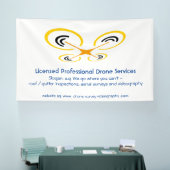 ドローン検査・調査・ビデオ・サービス 横断幕 (トレードショー)