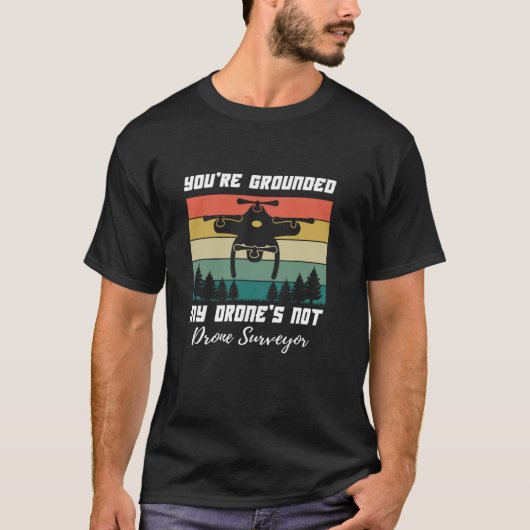 ドローン測量ドローンスーベイ Tシャツ (正面)
