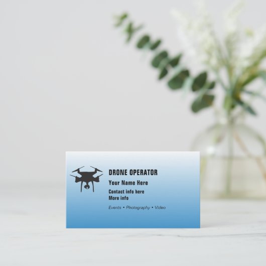 ドローン演算子 名刺 (スタンド正面)