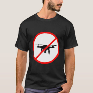 ドローン禁止ゾーンの標識 Tシャツ