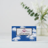 ドローン航空図パイロット雲 名刺 (スタンド正面)