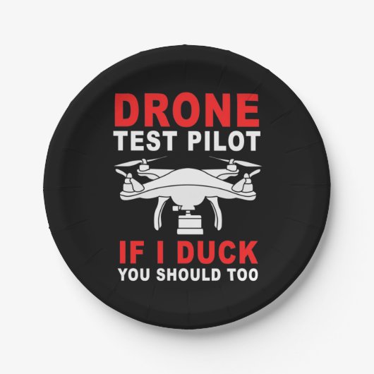 ドローン試験パイロット ペーパープレート (正面)