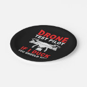 ドローン試験パイロット ペーパープレート (アングル)