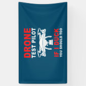 ドローン試験パイロット 横断幕 (縦)