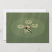 ドローン飛んでいる誕生日陸軍迷彩柄写真招待状 招待状 (裏面)