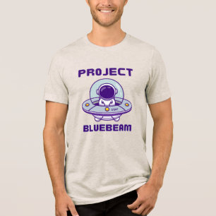 ドローン・ニュージャージーUFOプロジェクト・ブルービーム トライブレンドTシャツ