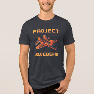 ドローン・ニュージャージーUFOプロジェクト・ブルービーム トライブレンドTシャツ