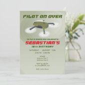 ドローン レース RC 航空機 バースデー パーティー 招待状 (スタンド正面)