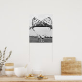 ドロー遊でラクロスチームでスタート。 ポスター (キッチン)