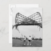 ドロー遊でラクロスチームでスタート。 ポストカード (正面/裏面)