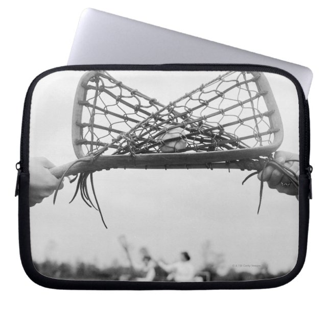 ドロー遊でラクロスチームでスタート。 ラップトップスリーブ (正面)