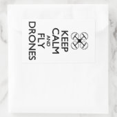 ドロ保ンの静けさ 長方形シール (バッグ)