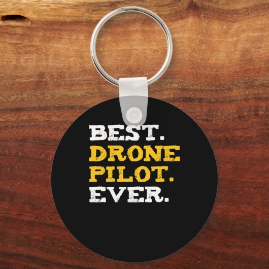 ドロ最高のーンパイロットエバおもしろいーコマーシャルクアドコプター キーホルダー (正面)