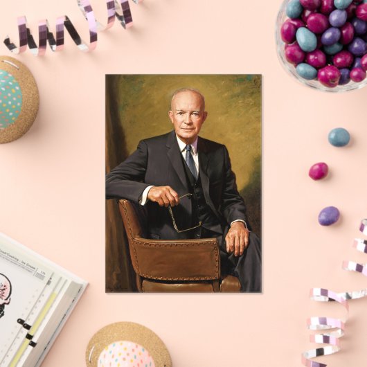 ドワイトアイゼンハウワープレジデントホワイトハウスポートレート アクリル招待状 (インサイチュ (お祝い))