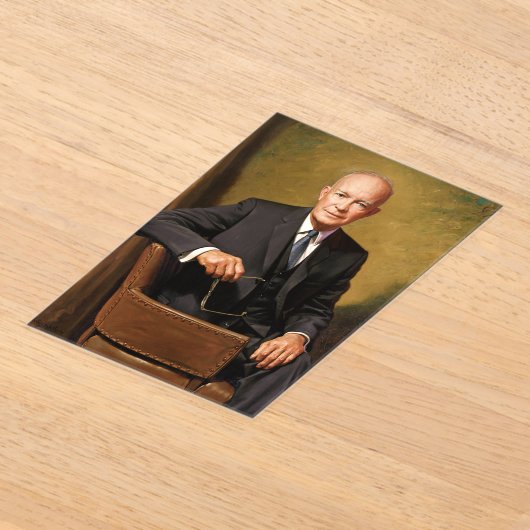 ドワイトアイゼンハウワープレジデントホワイトハウスポートレート アクリル招待状 (レイダウン)