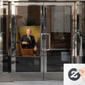 ドワイトアイゼンハウワープレジデントホワイトハウスポートレート ウィンドウサイン (オフィスドア)