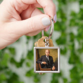 ドワイトアイゼンハウワープレジデントホワイトハウスポートレート キーホルダー (手)